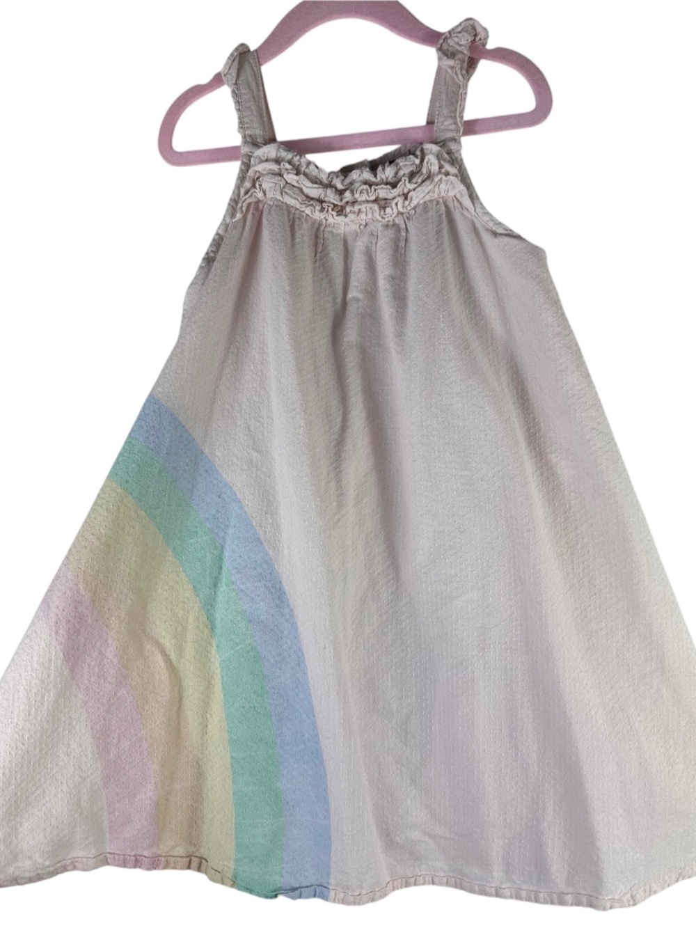 LOT (4) Old Navy Dress Sundresses 5T Girls Sz 5 Floral Stripe Smocked Rainbow - Picture 4 of 9